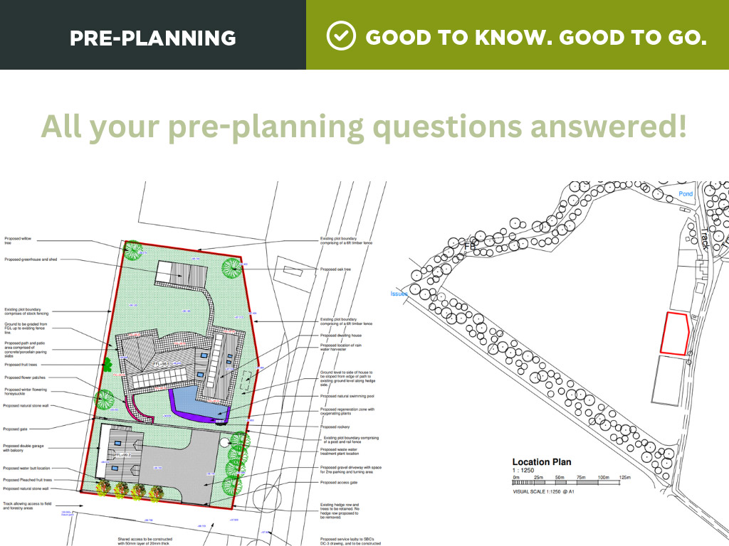 Self build planning, pre planning advice