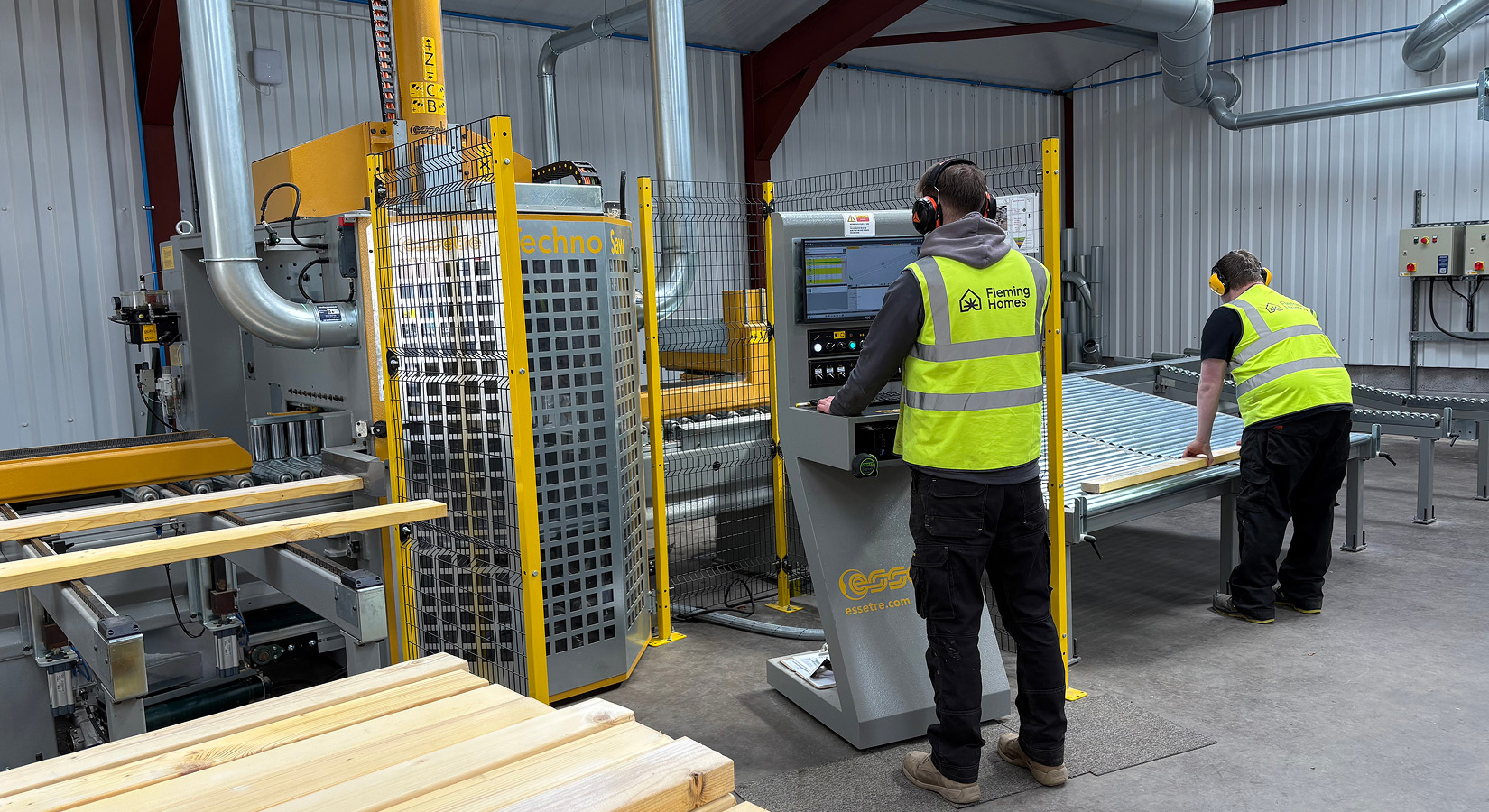 Fleming Homes new factory with advanced CNC technology