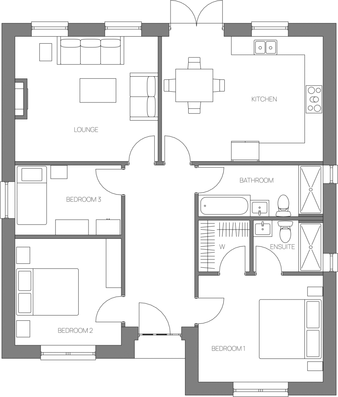 100.1.A – phase 1 ground floor plan