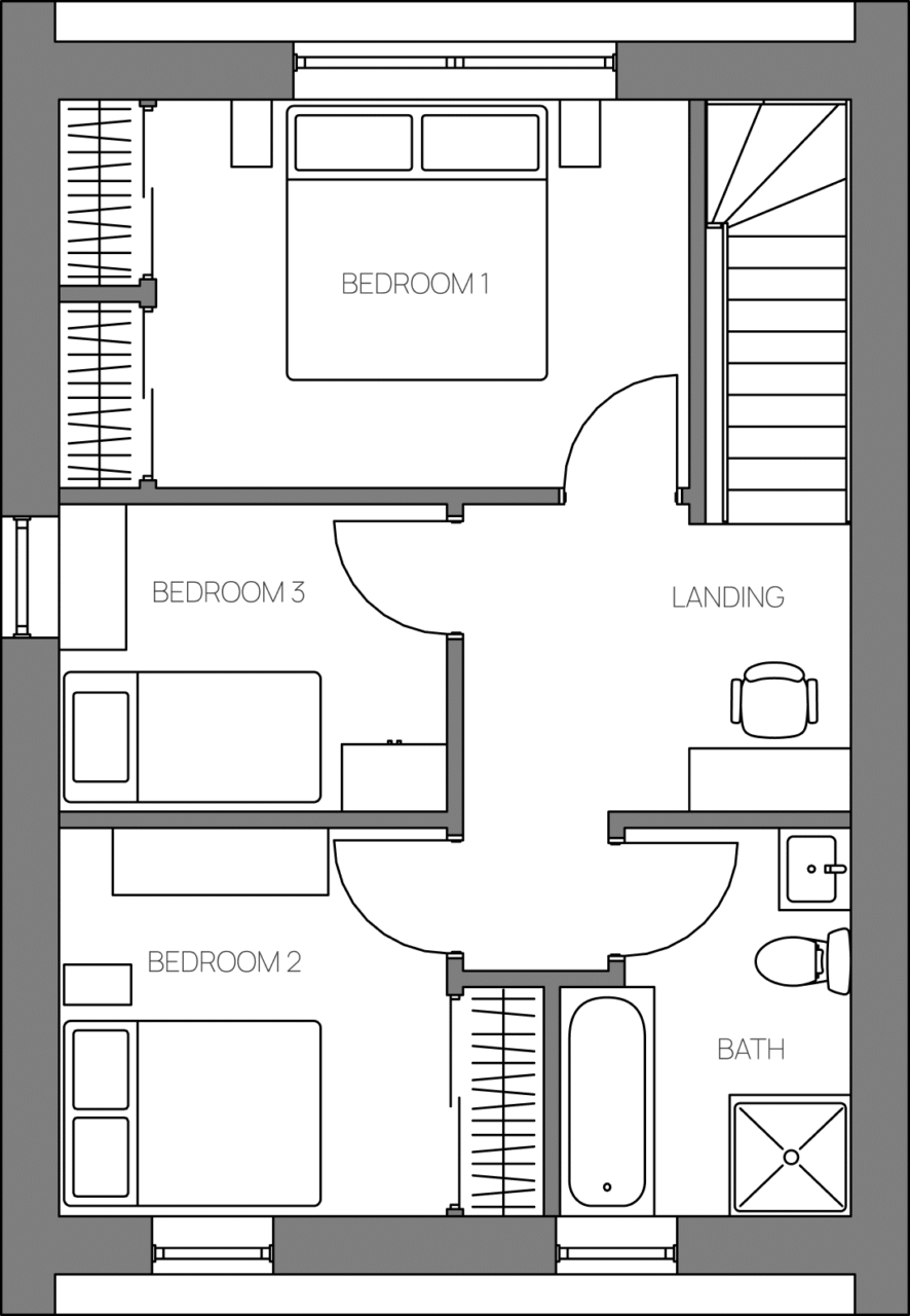 100.2.A – first floor plan