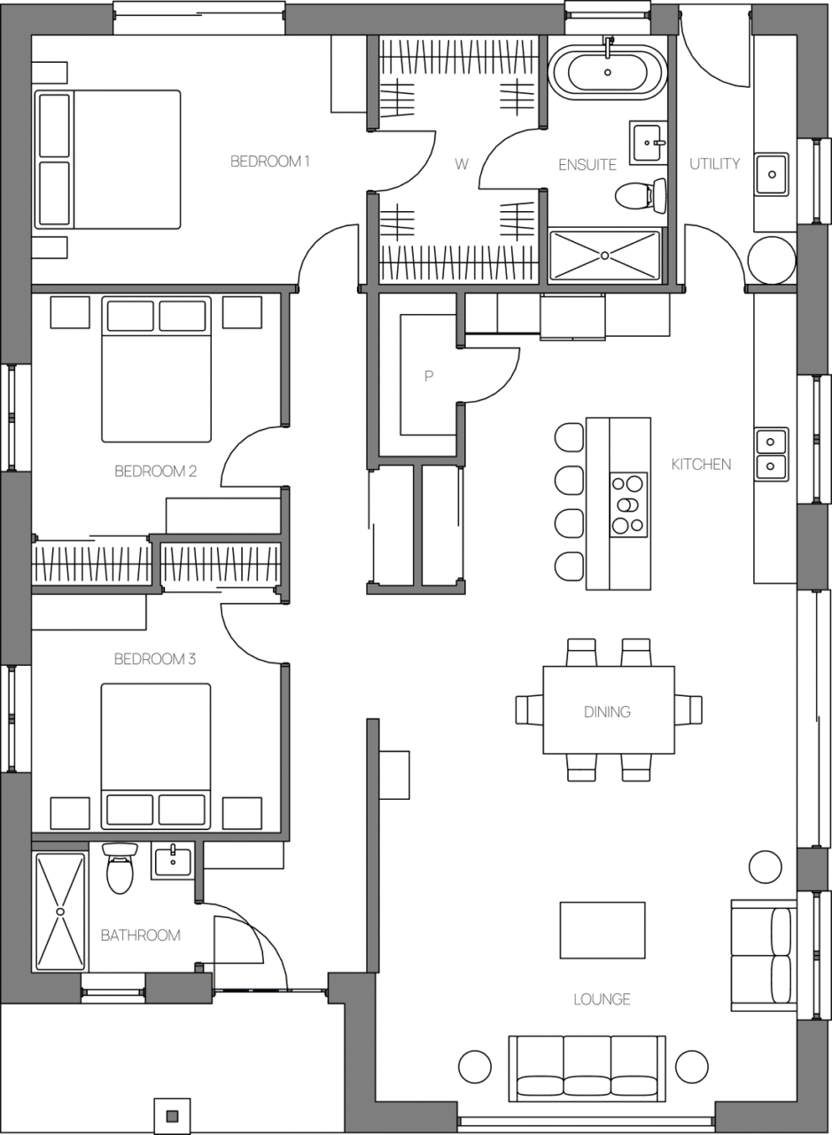 150.1.A – ground floor plan