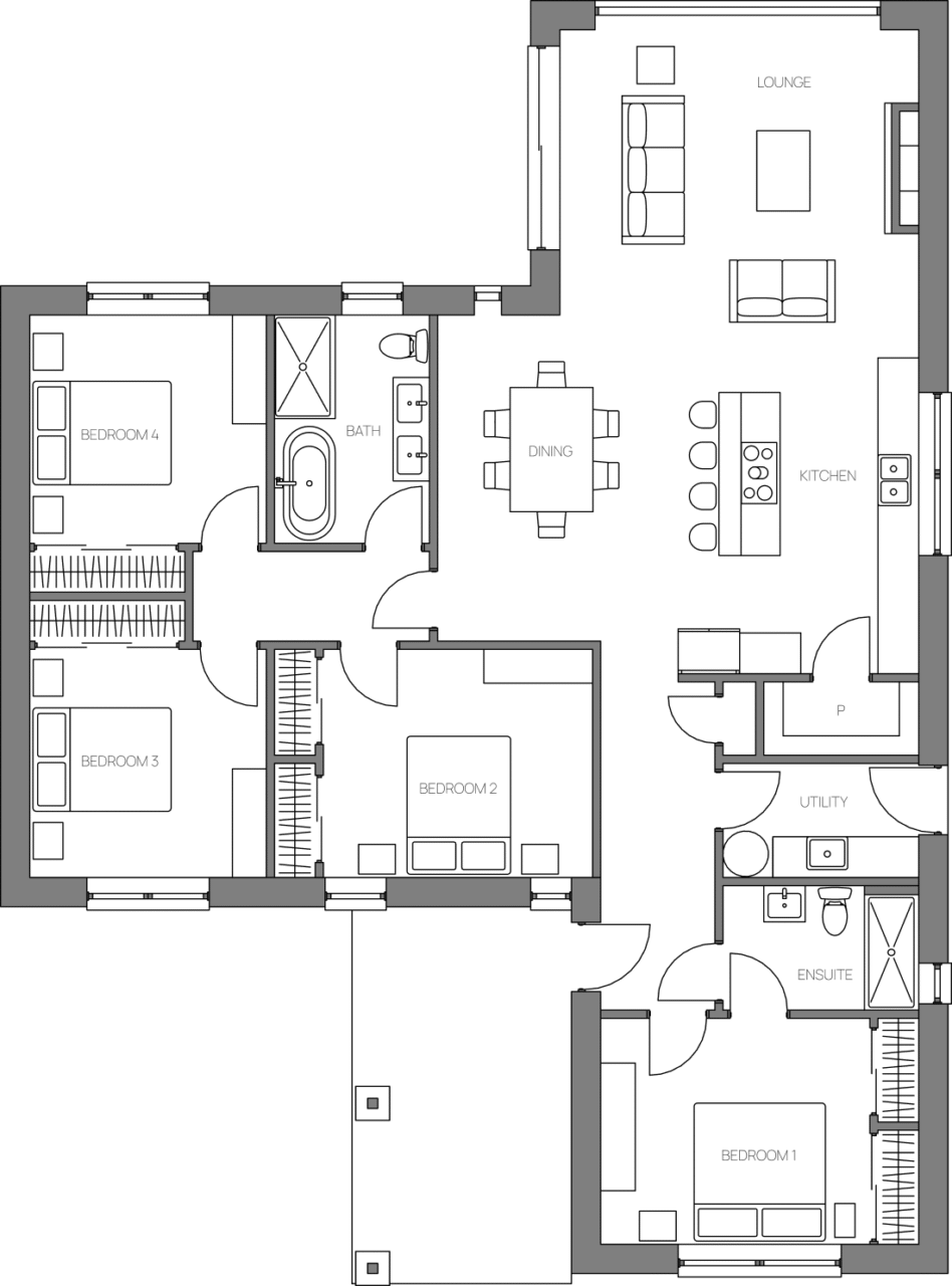 150.1.B – ground floor plan